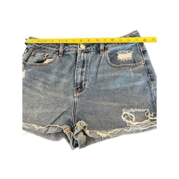 PACSUN distressed High rise mom shorts size 30 - Picture 11 of 12